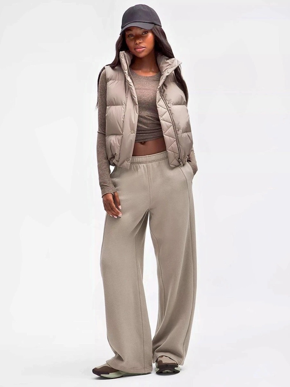 lululemon Scuba Mid-Rise Wide-Leg Pant Regular Gray Medium